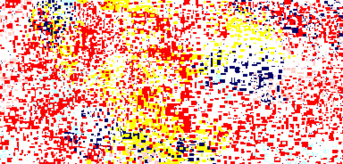 Eruption. 23" x 48". 2015.